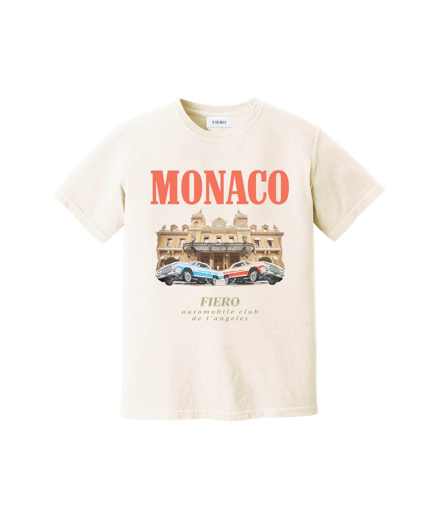 Monaco Club Cream Tee